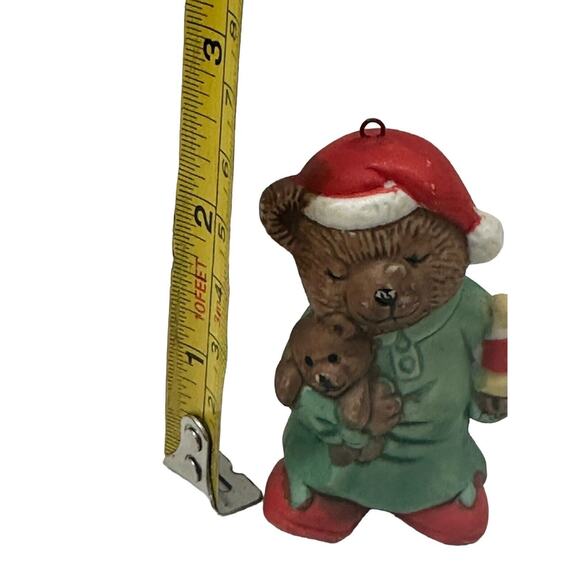 1993 Traditions 7 Eleven Citco "Sweet Dreams Bear" Hanging Porcelain Ornament - Picture 3 of 7